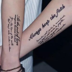 Restocked Word Temporary tattoos up to 2 weeks.